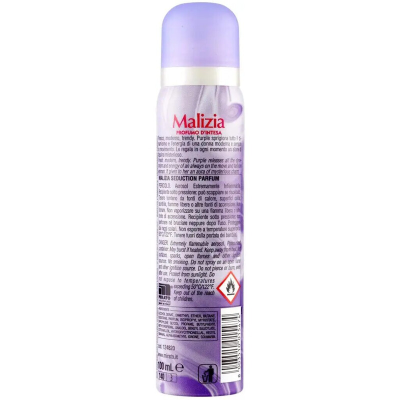 Malizia Purple Deodorant Spray for Women,150ml