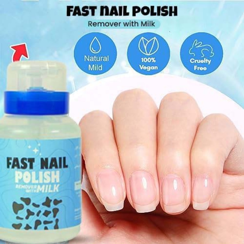 Beauty Legend Fast Nail Polish Remover with Milk, 2.78ml