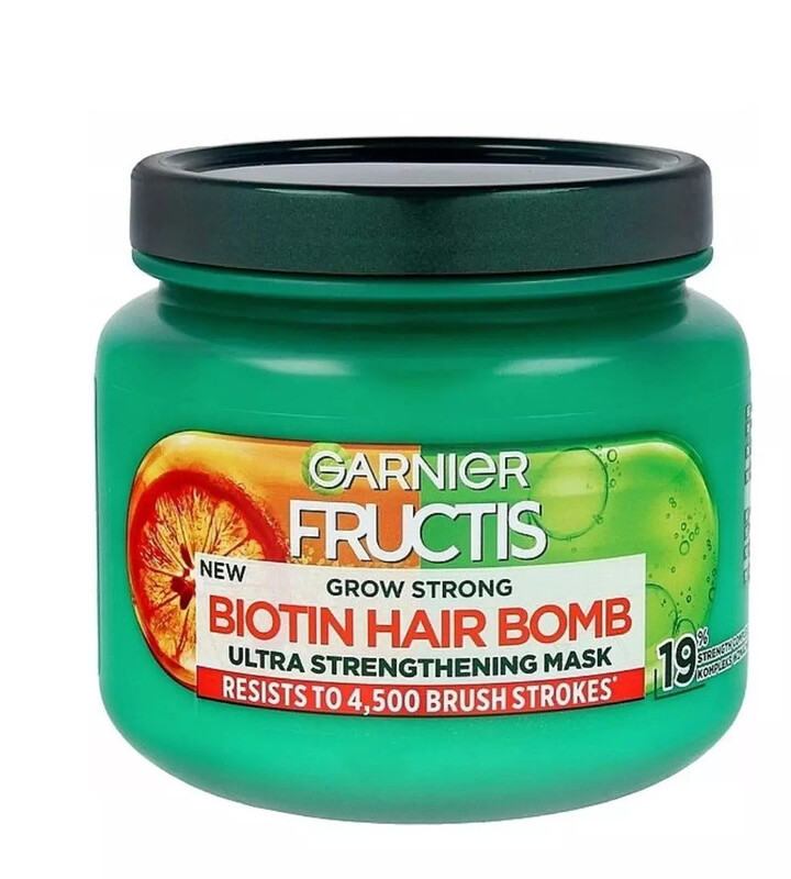 Garnier Fructis Grow Strong Biotin Hair Bomb Mask 320 ml./10.8 fl.oz.