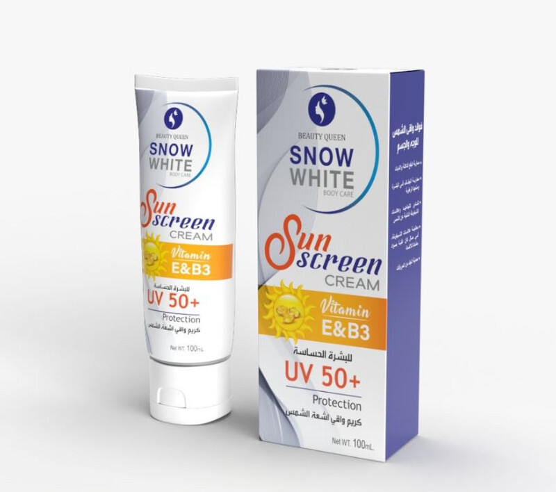 BEAUTY QUEEN VITAMIN -E&B3 UV50+PROTECTION SUNSCREEN CREAM 100ml