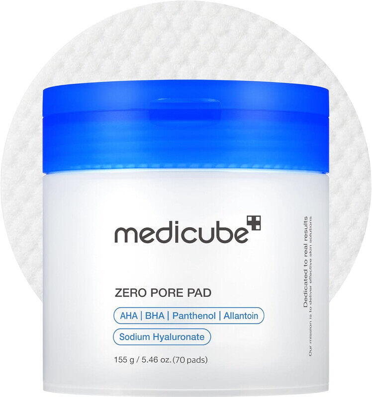 

Medicube Zero Pore Pad 2.0 AHA+BHA pore + acne care Gentle exfoliating & peeling No sulfates & parabens -70 sheets 1.69fl.oz/50ml