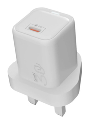 Vyvylabs UK Wall Charger Mini GaN Fast Charger, White