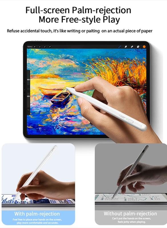 Vyvylabs Universal Tablet Myoshu Capacitive Stylus Pen, White