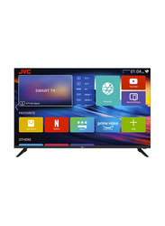JVC 50-Inch 4K UHD Edgeless LED Smart Android TV with Dolby Audio, LT-50N7105, Black