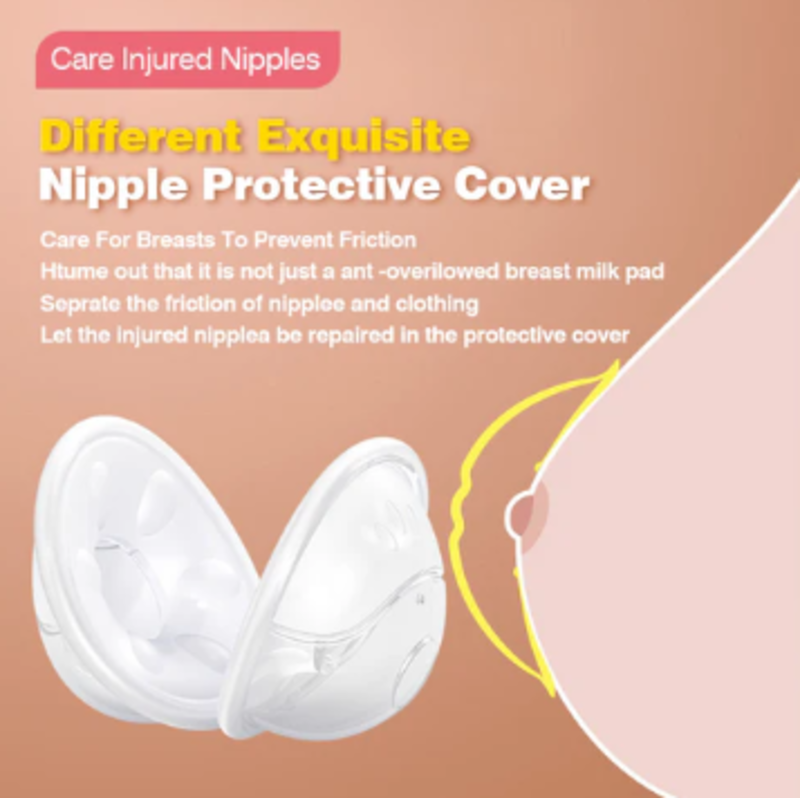 2Pcs Breast Pad Protectors Breast Milk Collector BPA Free