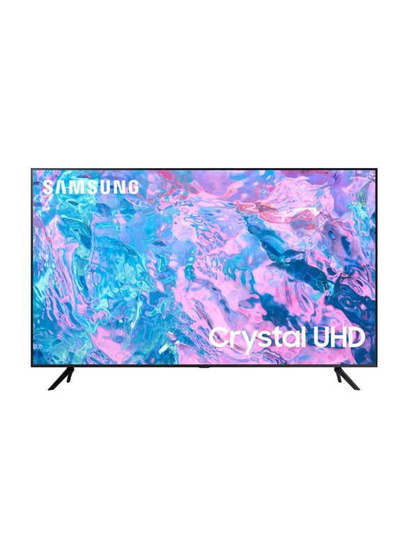 Samsung 75-Inch Flat 4K UHD Crystal Smart LED TV, UA75CU7000UXZN, Black