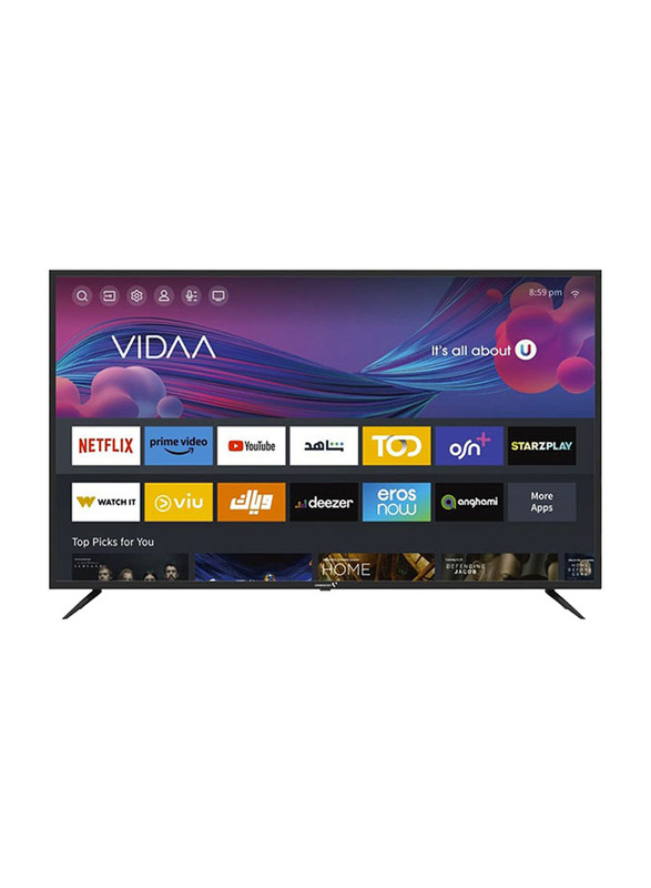 Videocon 60-Inch 4K UHD LED TV with Dolby Audio, E60EPVD1100, Black
