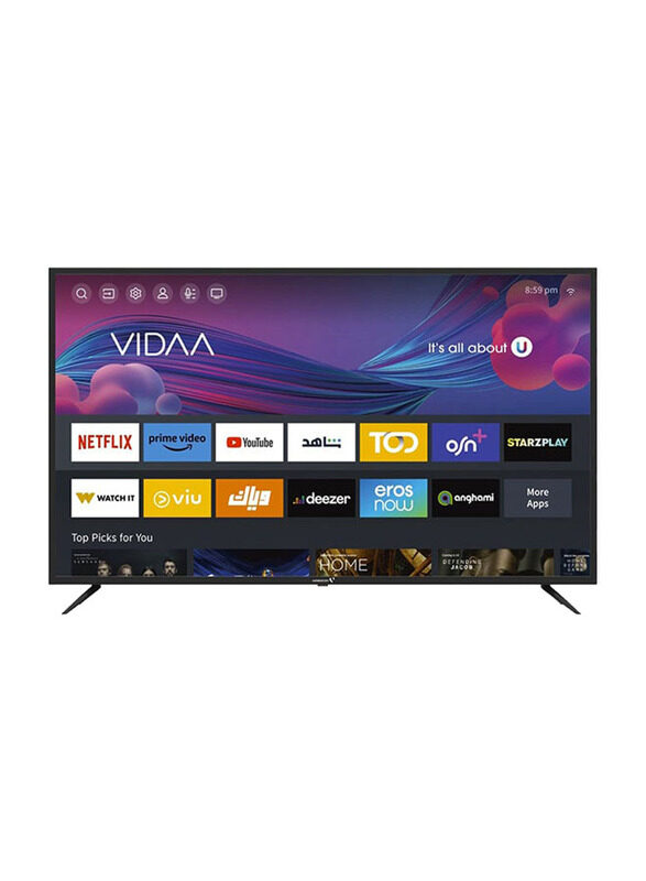 

Videocon 60-Inch 4K UHD LED TV with Dolby Audio, E60EPVD1100, Black