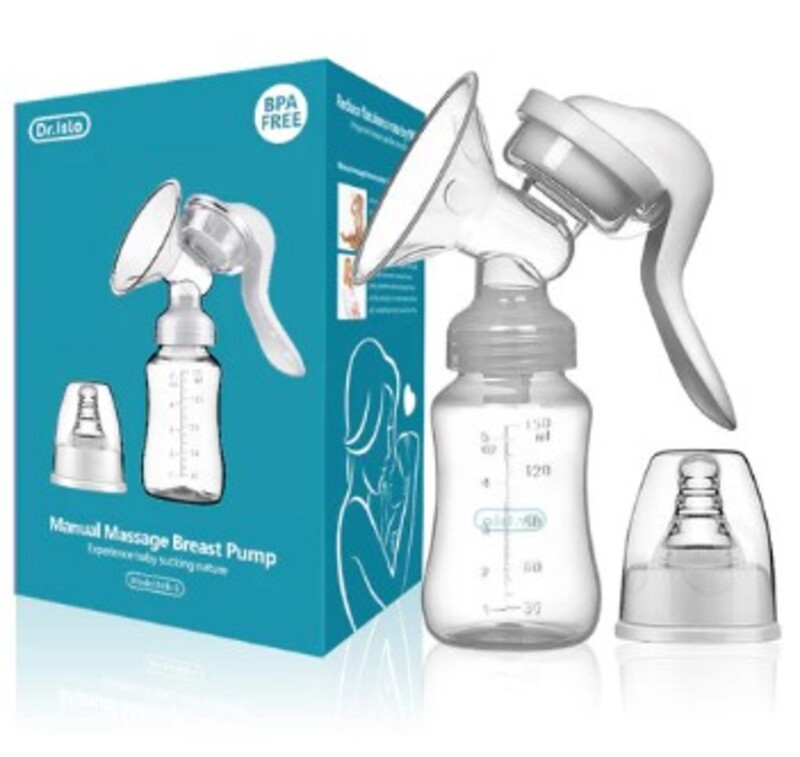 Portable Manual Breast Pump 150ML BPA Free White