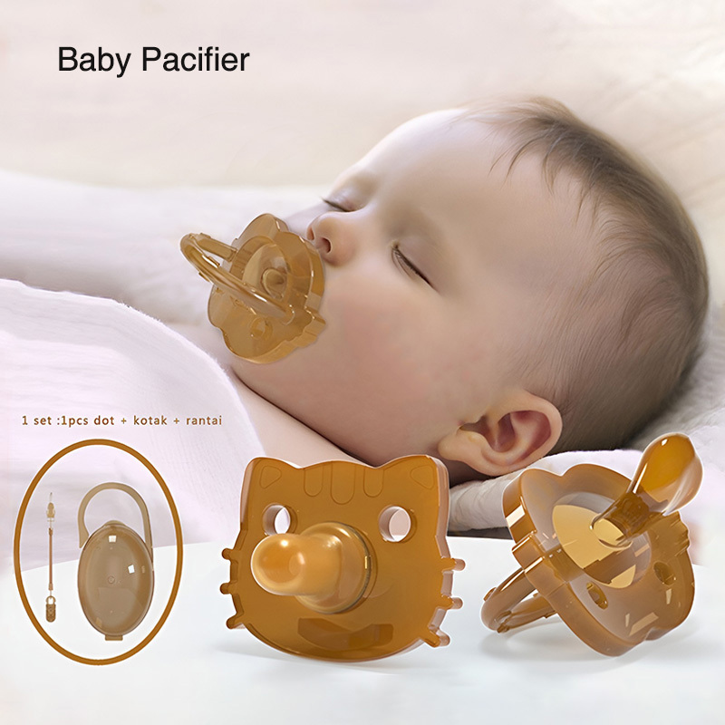 Soft Silicone Baby Pacifier Round Head