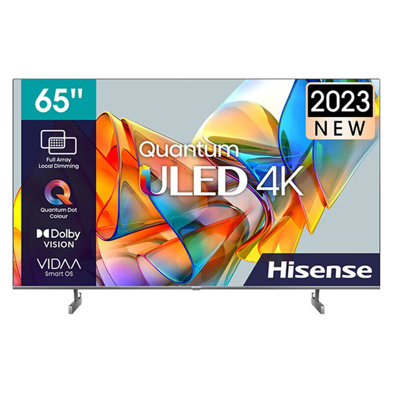 

Hisense 65-Inch U6 Series ULED 4K UHD Smart TV 65U6K, 2024 Model QLED Native 60Hz Dolby Vision Full Array Local Dimming Game Mode Plus Alexa Compati