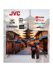 JVC 70-Inch Flat 4K UHD Edgeless Smart LED TV, LT-70N7105V, Black