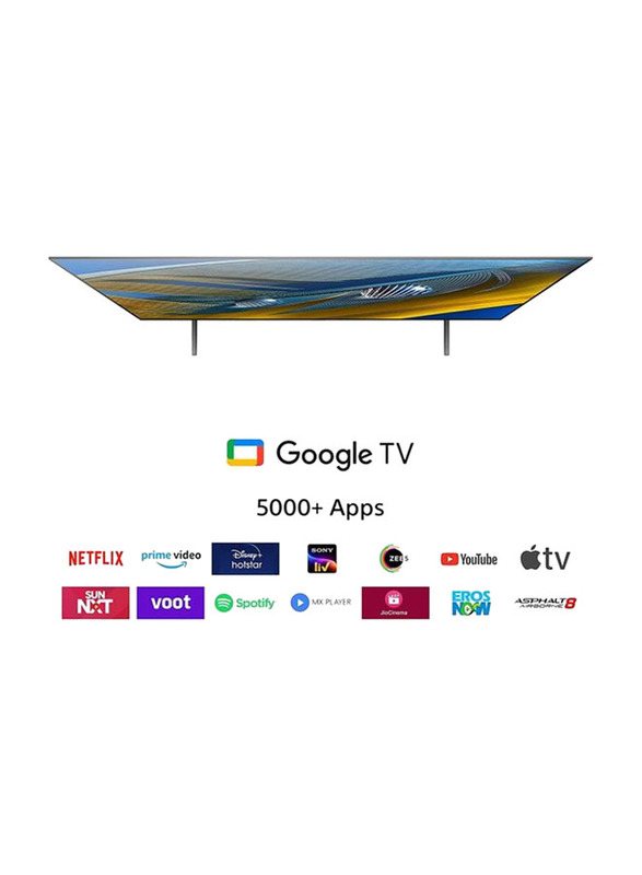 Sony 50-Inch 4K Ultra HD OLED Google Smart TV with Dolby Vision, KD-50X80K, Black