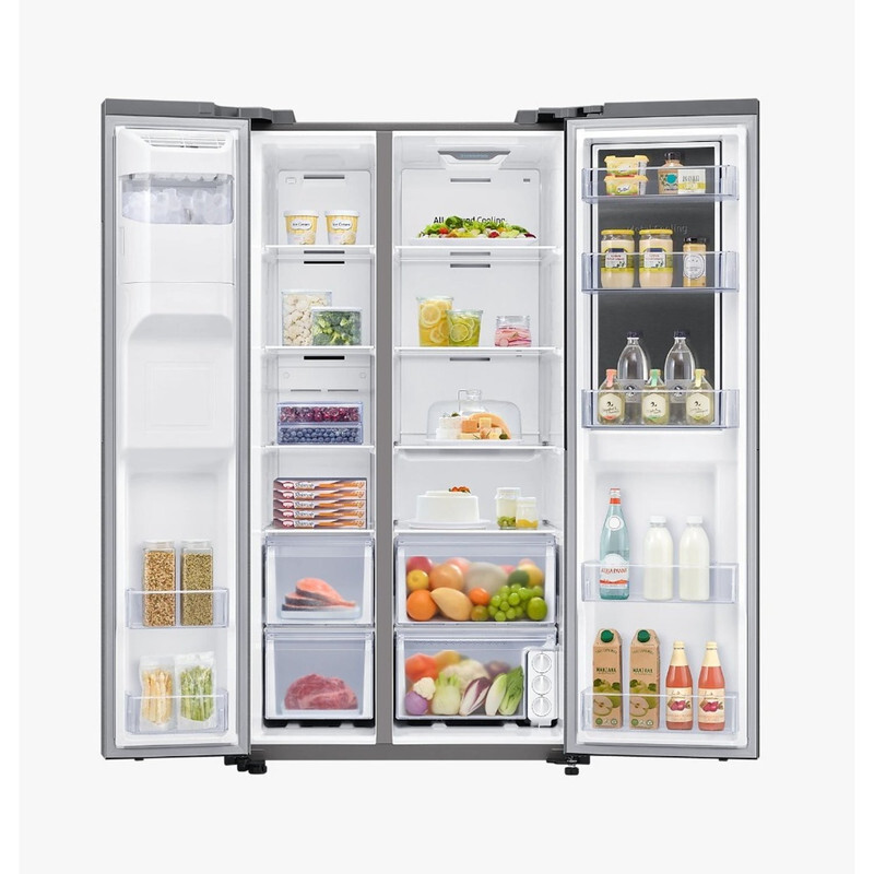Samsung 806 Liter Side By Side Refrigerator Twin Cooling System with Water Dispenser Silver RS80T5190SL