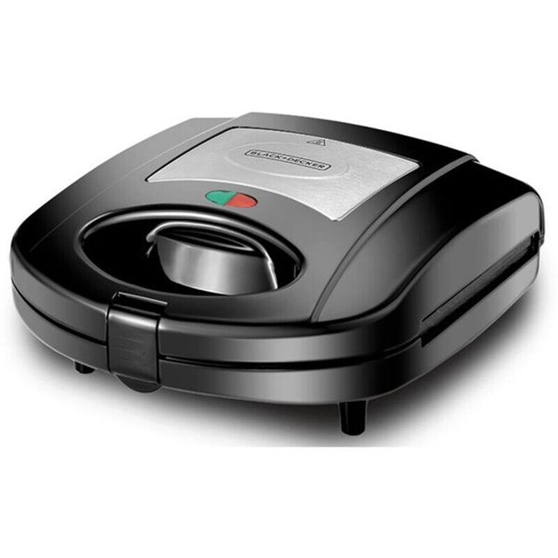 

Black+Decker 3 In 1 Interchangeable Grill & Waffle& Sandwich Maker 650 - 780 W TS2130-B5 Black