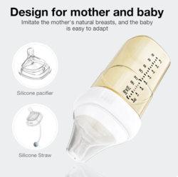 Dr.isla PPSU Anti-colic Baby Bottle Teeth Guard Bacteriostat Anti-fall Feeding Bottle 150ml/240ml Safety BPA Free