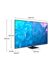 Samsung 55-Inch Flat 4K Smart QLED TV, 55Q70C, Grey