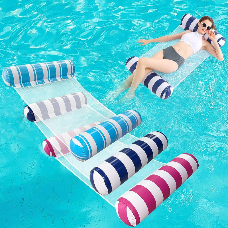 Hexar Inflatable Multi-Purpose Floating Hammock, 3 Pieces, Multicolour