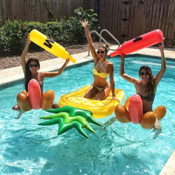 Hexar Inflatable Pineapple Pool Float, Green