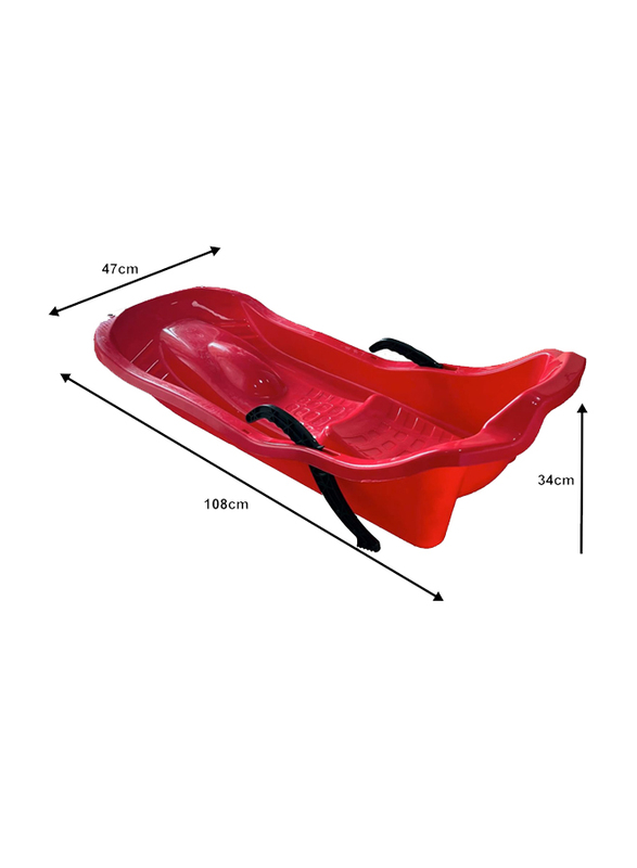 Hexar Heavy Duty Sand Skiing Board, Red