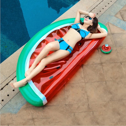 Hexar Inflatable Watermelon Pool Float, Green