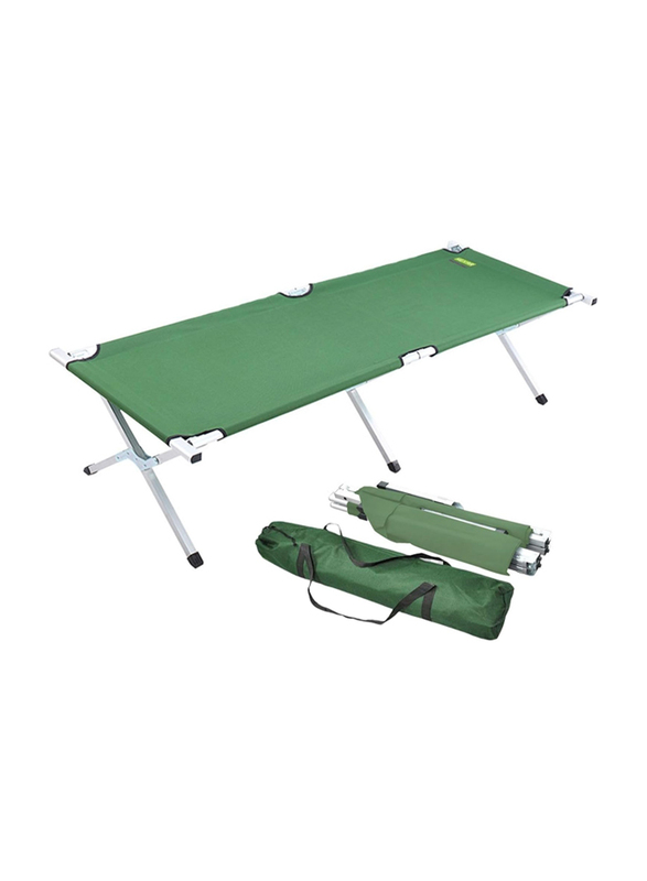 Hexar Double Layer Heavy Duty Camping Bed, Green