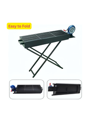 Hexar Heavy Duty Barbeque Grill with Blower Fan, Large, Green