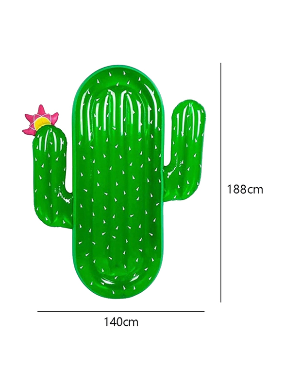 Hexar Inflatable Cactus Pool Float, Green