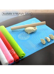 HEXAR Silicone Baking Mat for Rolling Pastry Dough, 65cm x 45cm Food Grade Silicone Non-stick and Non-Slip Sheet Baking Supplies for Bake Pizza Cake, Multicolor