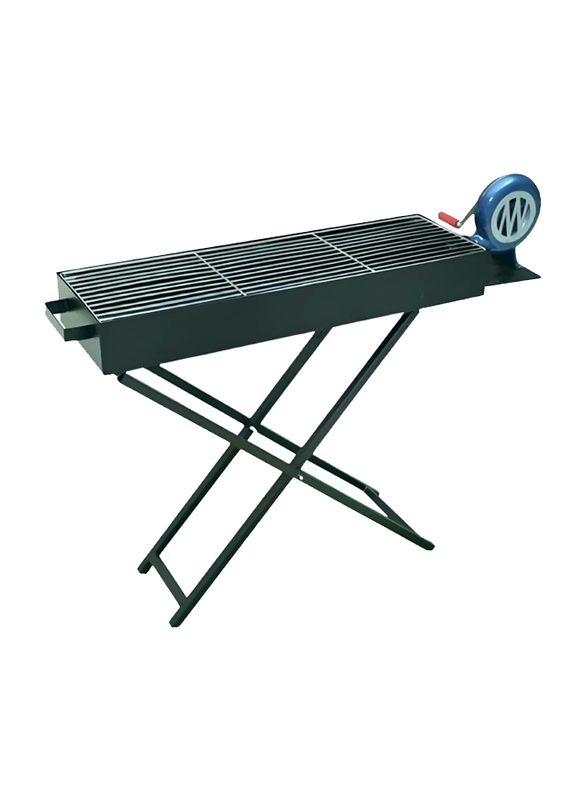 Hexar Heavy Duty Barbeque Grill with Blower Fan, Large, Green