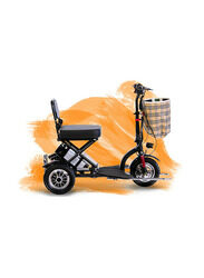 OxyVolt Handytrike Adult Electric Bicycle, Black