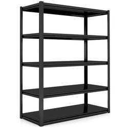 Dingo Boltless Shelves 120x45x200cm Black Heavy Duty Storage And Office Warehousse,Adjustable Shelf