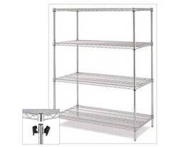 Dingo-Wire Kitchen Chrome Shelves 150x60x180cm 4Levels/set
