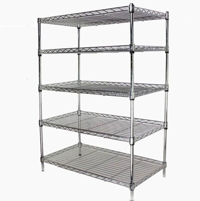 

Genric Dingo-Wire Kitchen Chrome Shelves 120x60x180cm 4Levels/set