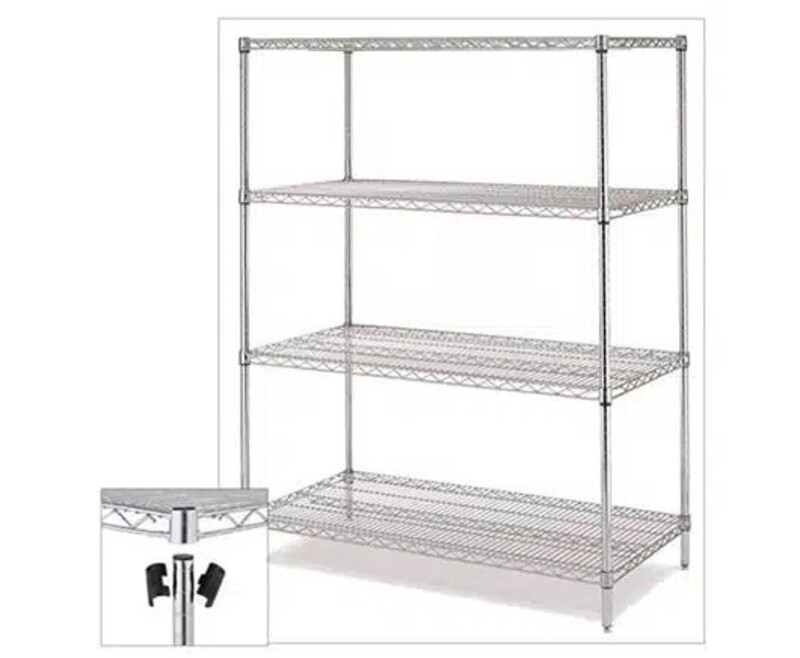 Dingo-Wire Kitchen Chrome Shelves 120x60x180cm 4Levels/set