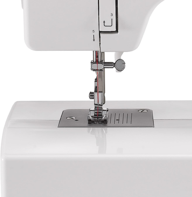 Singer Heavy Duty Metal Frame Sewing Machine with 8 Built-In Stitches & 63 Stitch Applications, SGM-1408, White