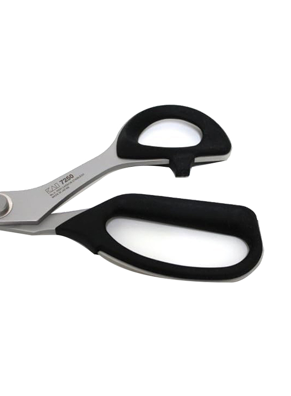 Kai 7000 Series Professional Tailor Sewing Shears Scissors, 250mm, 7250, Silver/Black