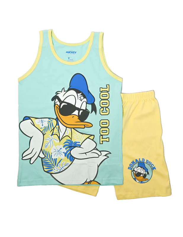 

Jnk Co Donald Duck - Boys Short Sleeve Tshirt & Short Set