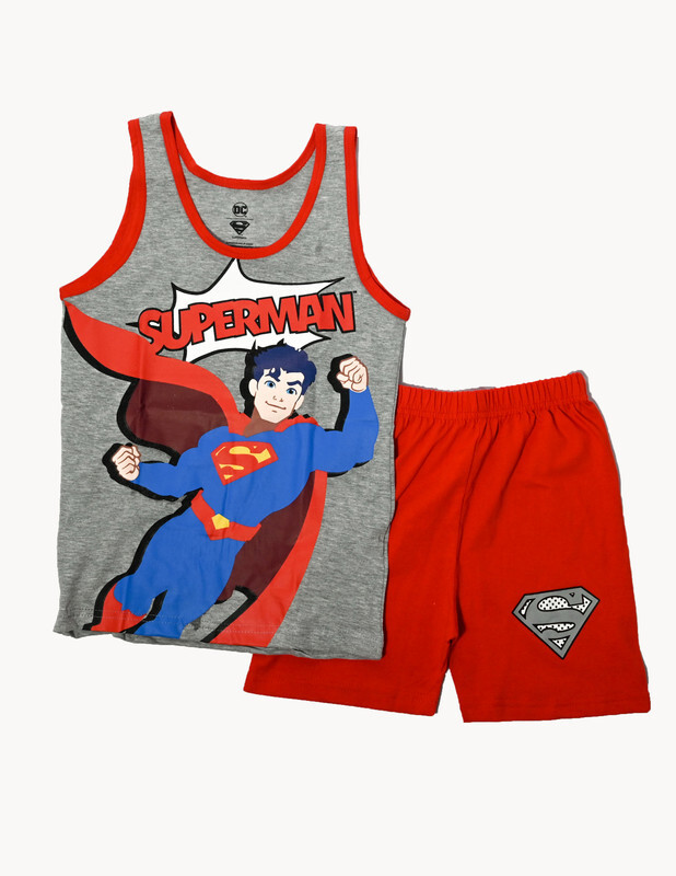Super Man - Boys Short Sleeve Tshirt & Short Set