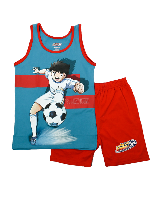 

Jnk Co Captain Tsubasa - Boys Short Sleeve Tshirt & Short Set