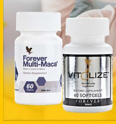 Forever Living - Forever Vitolize Men's Dietary , Forever Living Multi Maca - Gluten free