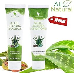 Forever Living - Forever New & Improved Aloe-Jojoba Shampoo & Conditioning Rinse (SULFATE FREE) - Supports hair and scalp hydration