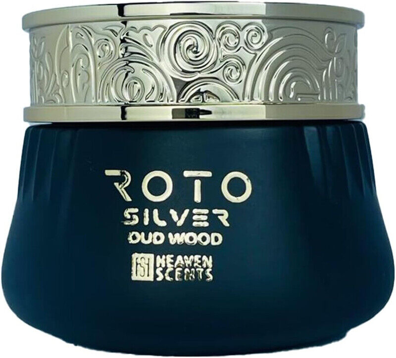 

Heaven Scents Roto Silver Oud Wood Premium Bakhoor Oud Incense for Burners Long Lasting Oud Wood Scent Ideal for Home Events and Gifting Premium Wooden Oud Bakhoor