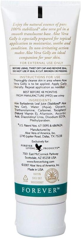 Forever Living -  Forever Aloe Vera Gelly (118ml) - Soothes, moisturizes and conditions
