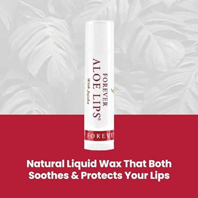 Forever Living Products Aloe Lips with Jojoba, Chapstick, Lip Balm, Very Healing. Contains 6 0.15 oz (Pack of 6)