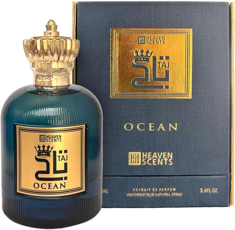 

Heaven Scents Taj Ocean Perfume for Unisex Extrait De Parfum Spray, 3.4 Ounce