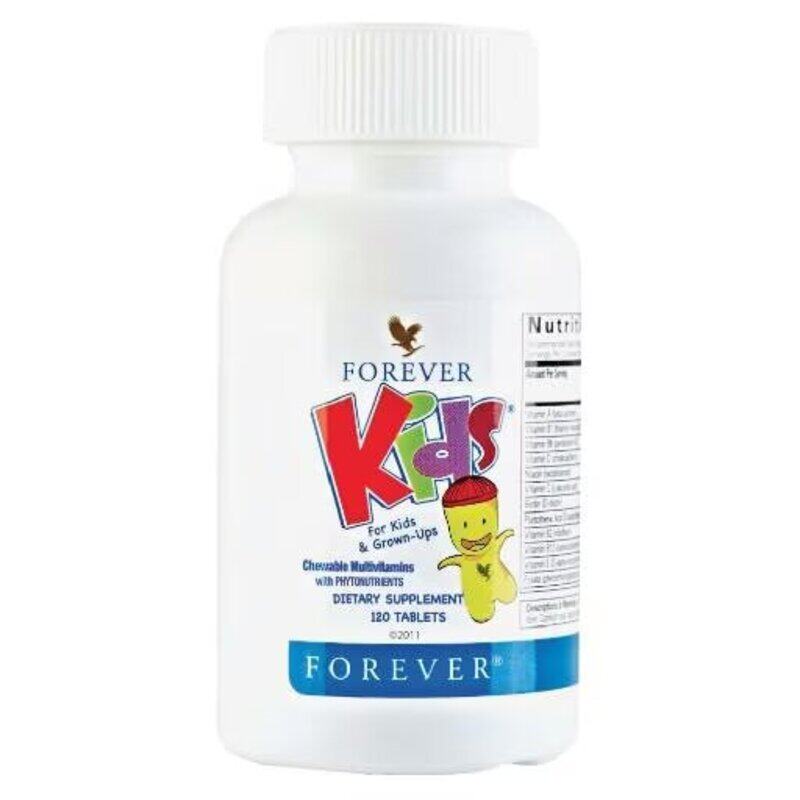 

Forever Living FOREVER KIDS, a Phytonutrient base taken from the finest raw foods, 120 tablets