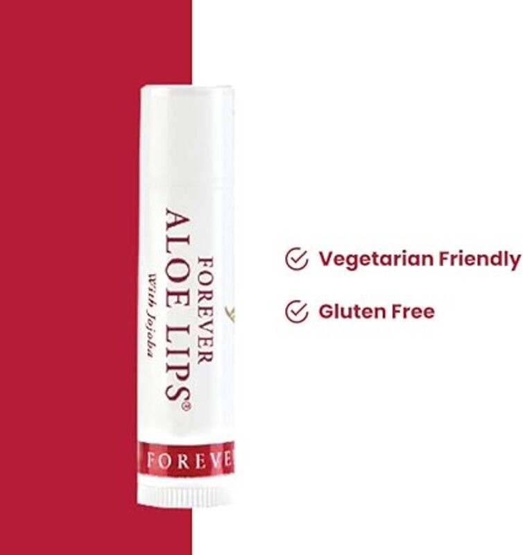 Forever Living -  Products Aloe Lips with Jojoba, Chapstick, Lip Balm, Very Healing. Contains 6 0.15 oz (Pack of 6) - Lips look glossy, smooth and healthy