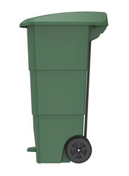 Cosmoplast Step On Waste Bin, Green