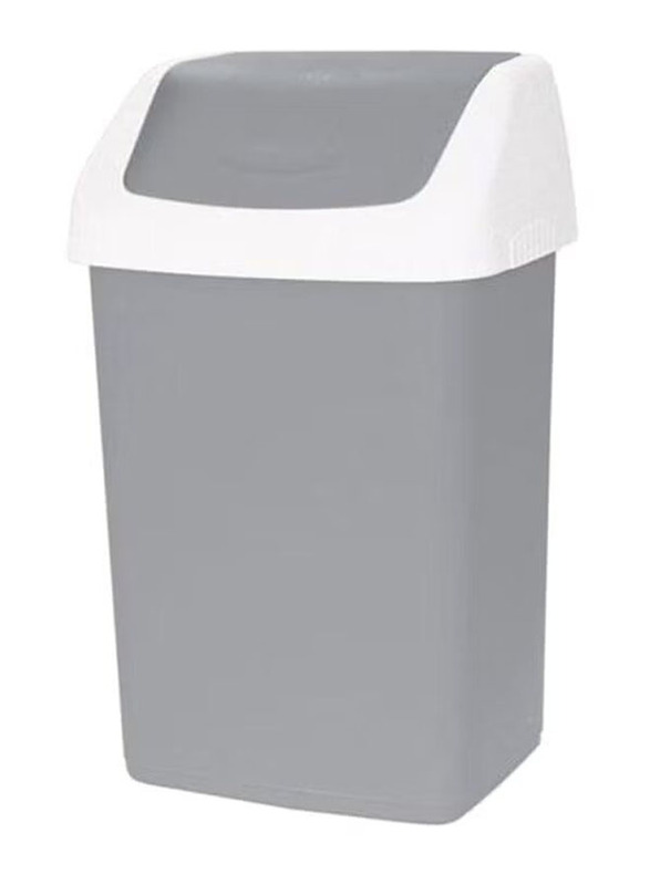 

Cosmoplast Flip-Top Waste Bin with Swing Lid, Assorted